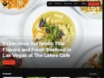 Website Screenshot The Lakes Cafe