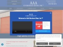 Website Screenshot AAA Overhead Door