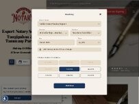 Website Screenshot Strawberry Seal Notary