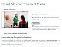 Website Screenshot Opioid Addiction Treatment Visalia