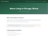 Website Screenshot Sober Living Homes Chicago
