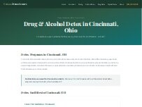 Website Screenshot Drug and Alcohol Detox Cincinnati