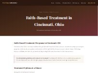 Website Screenshot Cincinnati Faith-Based Rehab