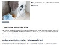 Website Screenshot All State Appliance Repair Soquel