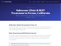 Website Screenshot Fresno Suboxone Clinic