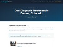 Website Screenshot Dual Diagnosis Denver