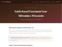 Website Screenshot Faith Based Recovery Milwaukee