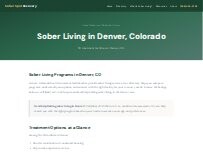 Website Screenshot Denver Sober Living