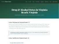 Website Screenshot Drug and Alcohol Detox Virginia Beach