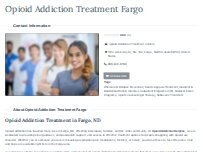 Website Screenshot Opioid Addiction Treatment Fargo
