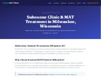 Website Screenshot MAT Treatment Milwaukee