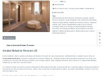 Website Screenshot Alcohol Treatment Prescott