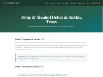 Website Screenshot Drug and Alcohol Detox Austin