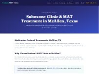 Website Screenshot McAllen Suboxone Clinic
