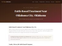 Website Screenshot Faith Based Recovery Oklahoma City