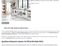Website Screenshot All State Appliance Repair Aptos