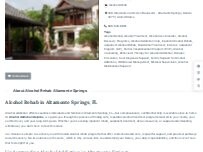 Website Screenshot Alcohol Rehab Altamonte Springs