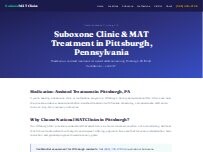 Website Screenshot Pittsburgh Suboxone Clinic