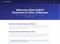 Website Screenshot Tulsa Suboxone Clinic
