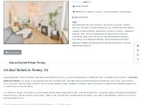 Website Screenshot Alcohol Treatment Poway