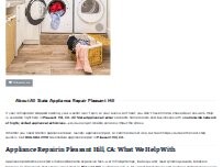 Website Screenshot All State Appliance Repair Pleasant Hill