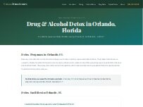 Website Screenshot Drug and Alcohol Detox Orlando