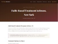 Website Screenshot Bronx Christian Rehab Centers