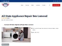 Website Screenshot All State Appliance Repair Ben Lomond