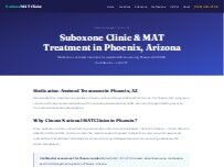Website Screenshot Phoenix Suboxone Clinic