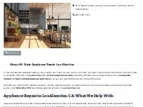 Website Screenshot All State Appliance Repair Los Alamitos