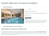 Website Screenshot Opioid Addiction Treatment Gulfport