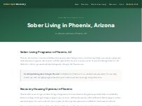 Website Screenshot Phoenix Sober Living Home