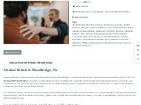 Website Screenshot Alcohol Treatment Woodbridge