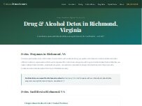 Website Screenshot Drug and Alcohol Detox Richmond