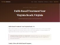 Website Screenshot Faith Based Recovery Virginia Beach