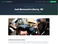 Website Screenshot Junk Removal Liberty