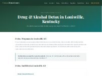 Website Screenshot Drug and Alcohol Detox Louisville