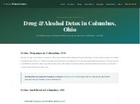 Website Screenshot Drug and Alcohol Detox Columbus