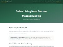 Website Screenshot Sober Living Boston