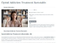 Website Screenshot Opioid Addiction Treatment Barnstable