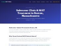 Website Screenshot Boston MAT Clinic