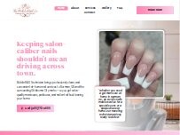 Website Screenshot Mobile Nail Technician