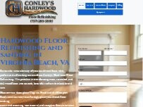 Website Screenshot Conley's Hardwood Floor Refinishing