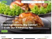 Website Screenshot Victoria's Kitchen & Catering