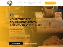 Website Screenshot Marc's Mini Dig Rentals