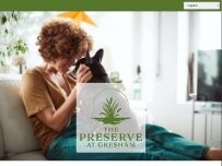 Website Screenshot Preserve At Gresham Lake
