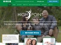 Website Screenshot High Point Chiropractic