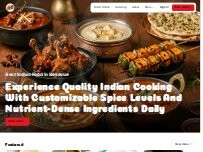 Website Screenshot Ruchi Indian Restaurant