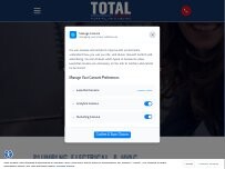 Website Screenshot Total Plumbing Air Electric