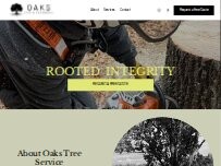 Website Screenshot Oaks Tree & Landscape Service LLC